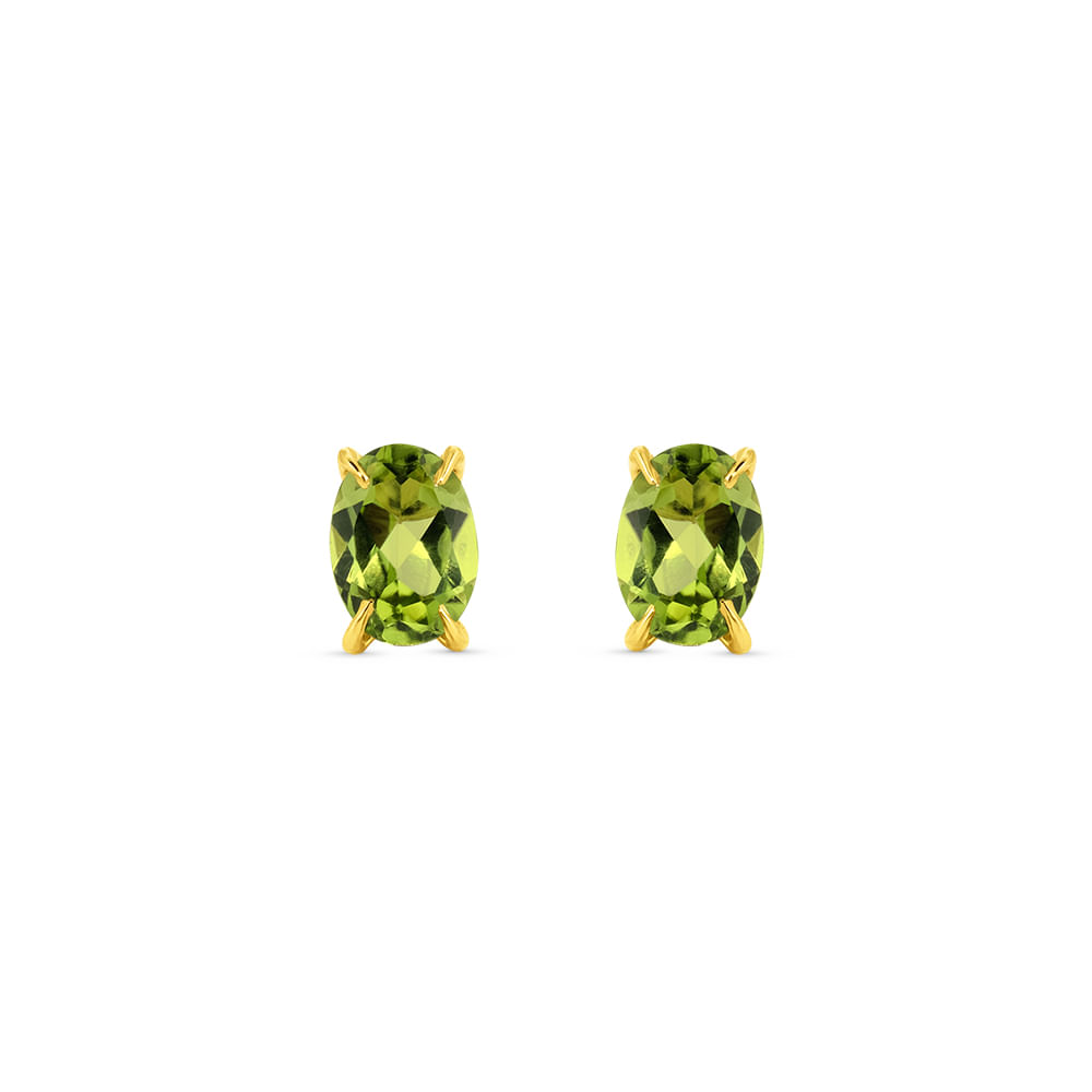 Brinco Essenza em Ouro Amarelo 18k com Peridoto