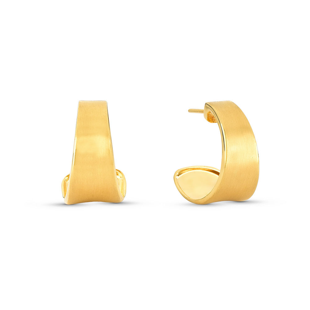 Argola Dunas em Ouro Amarelo 18k, 16,6 mm