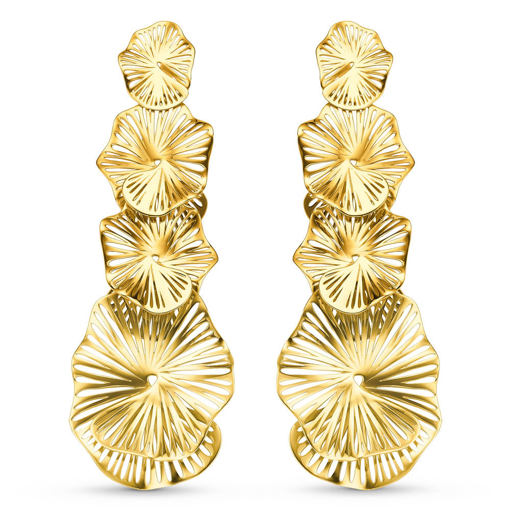 Brinco Bloom em Ouro Amarelo 18k