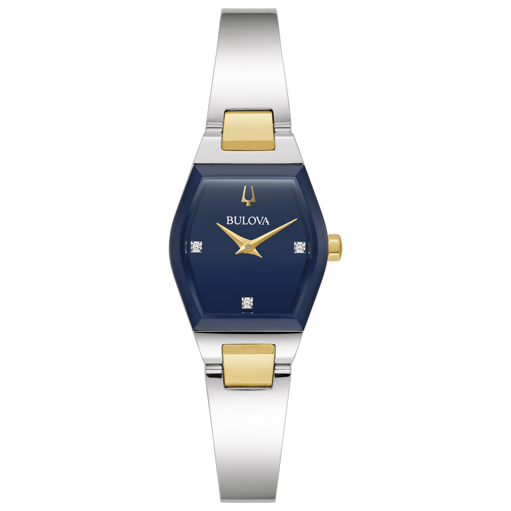 Relógio Bulova Gemini Feminino Aço 98P218N