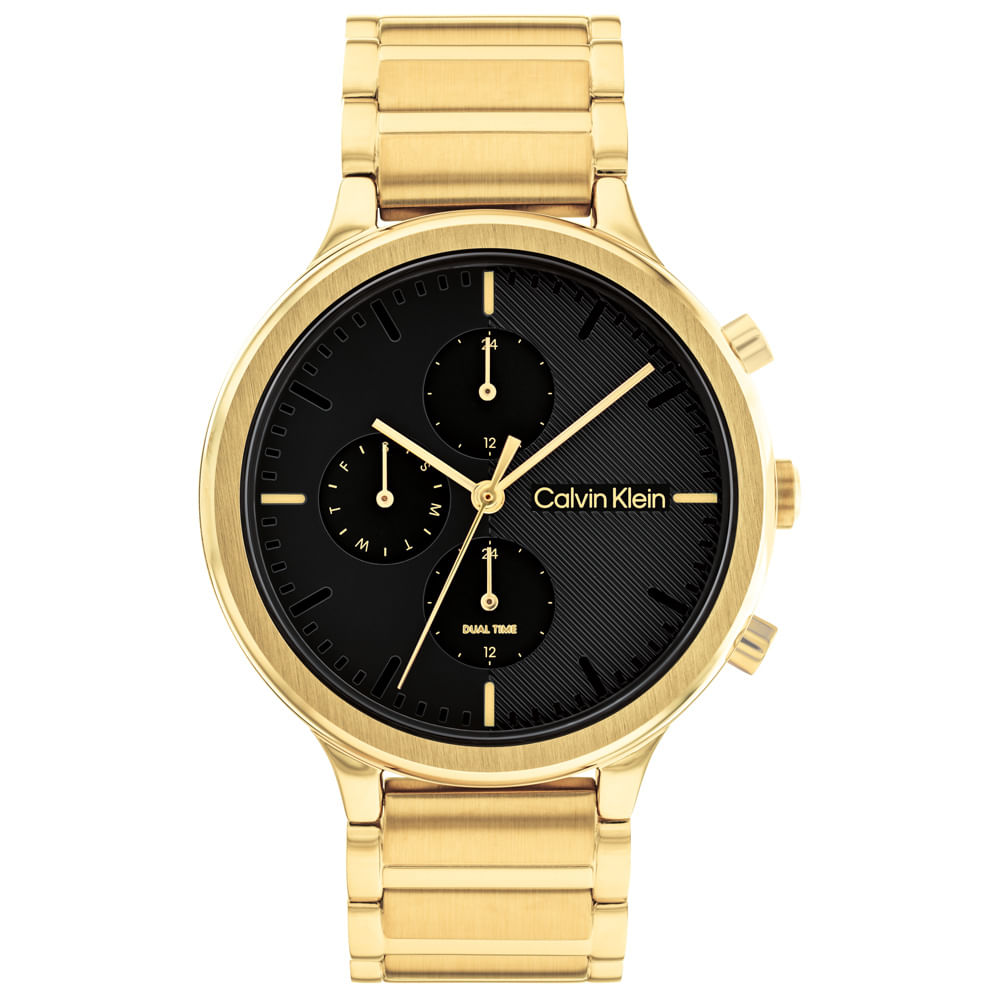Relógio Calvin Klein Feminino Aço Dourado 25200240