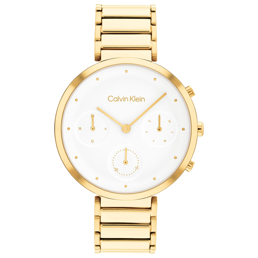 Relógio Calvin Klein Feminino Aço Dourado 25200284