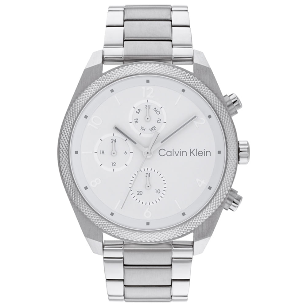 Relógio Calvin Klein Masculino Aço Prateado 25200356