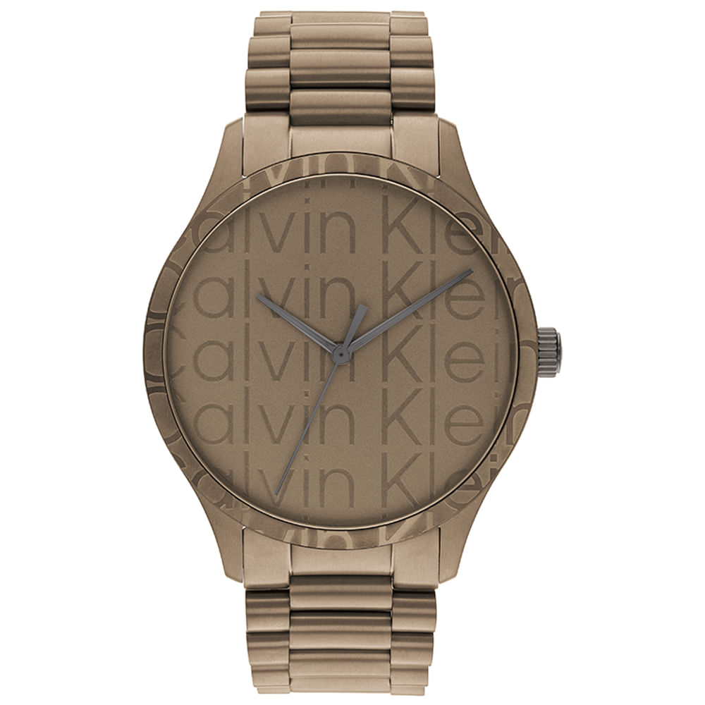 Relógio Calvin Klein Masculino Aço Caqui 25200343