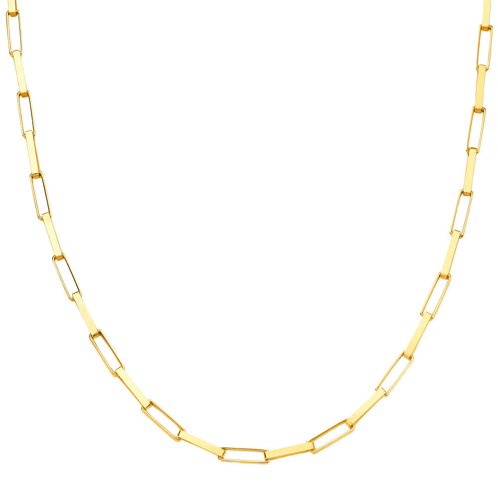 Corrente Veneziana Alongada em Ouro Amarelo 18k, 45cm