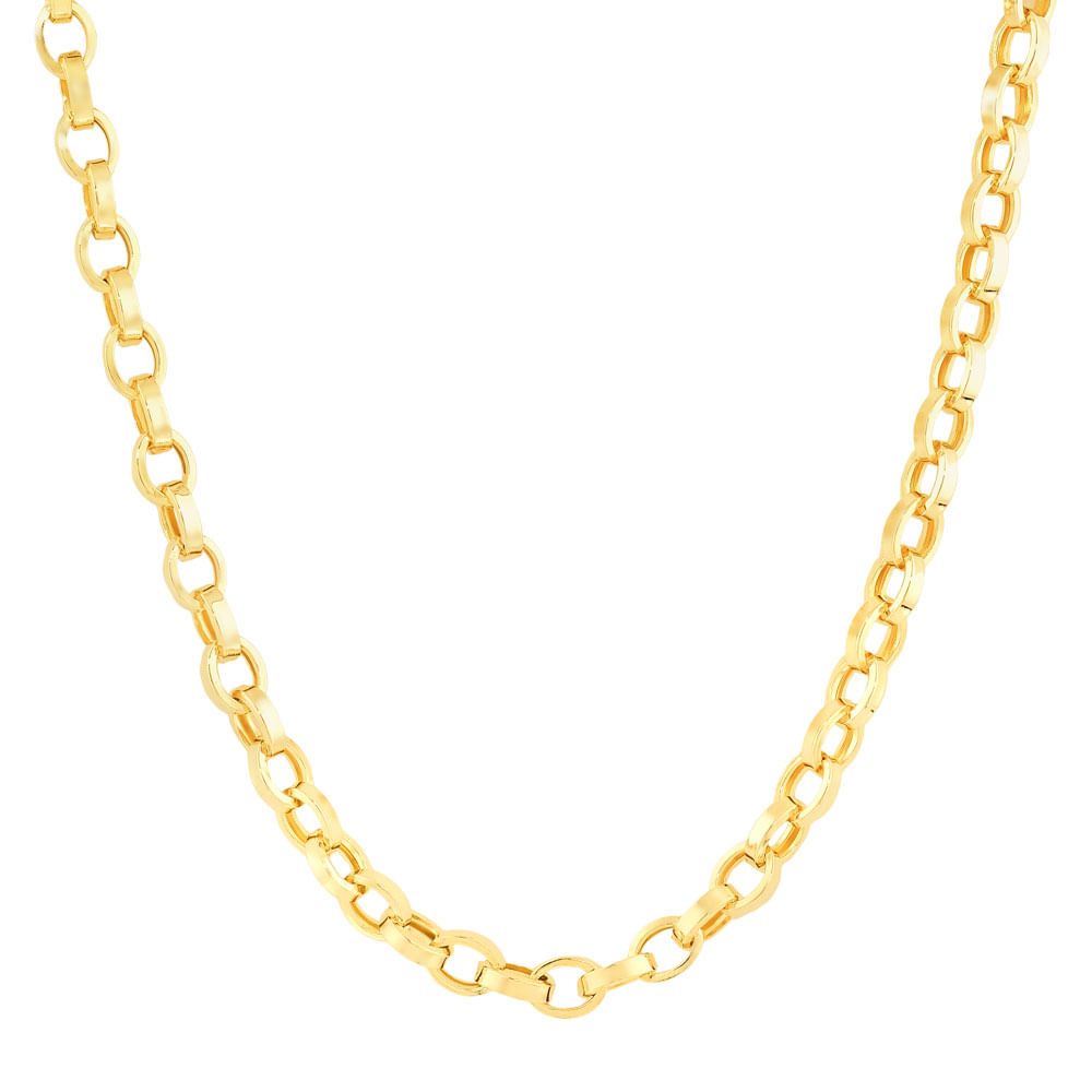 Corrente Cadeado em Ouro Amarelo 18k, 45cm