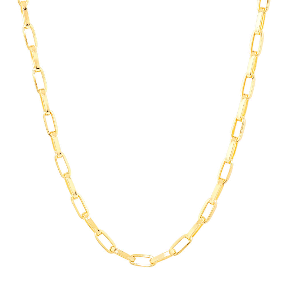 Corrente Cadeado em Ouro Amarelo 18k, 45cm