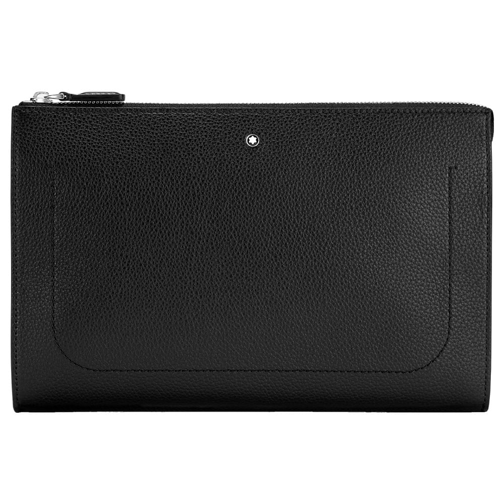 Clutch Montblanc Meisterstück Soft Grain Couro Preto 126244