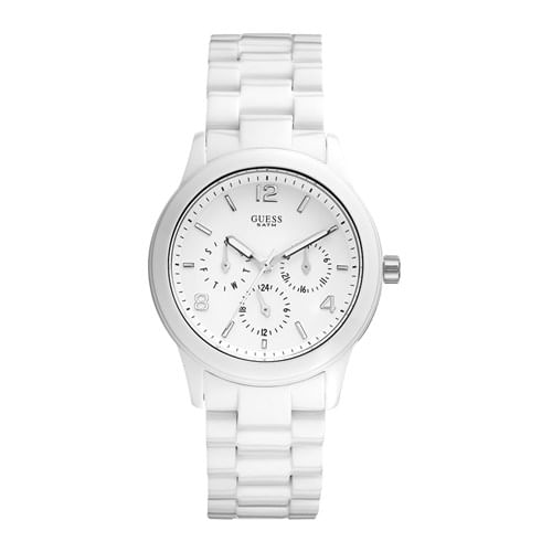 Relógio Guess Mini Spec Feminino Borracha Branca