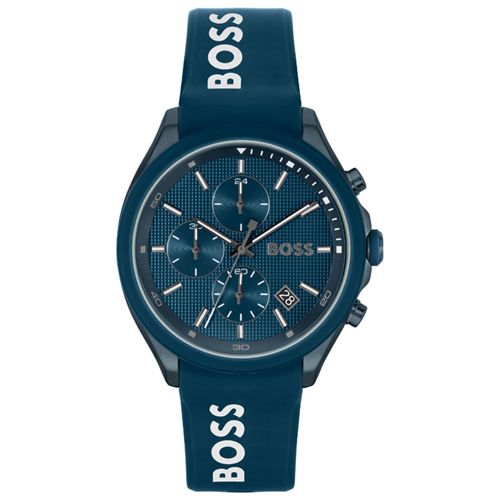 Relógio Boss Masculino Borracha Azul 1514061