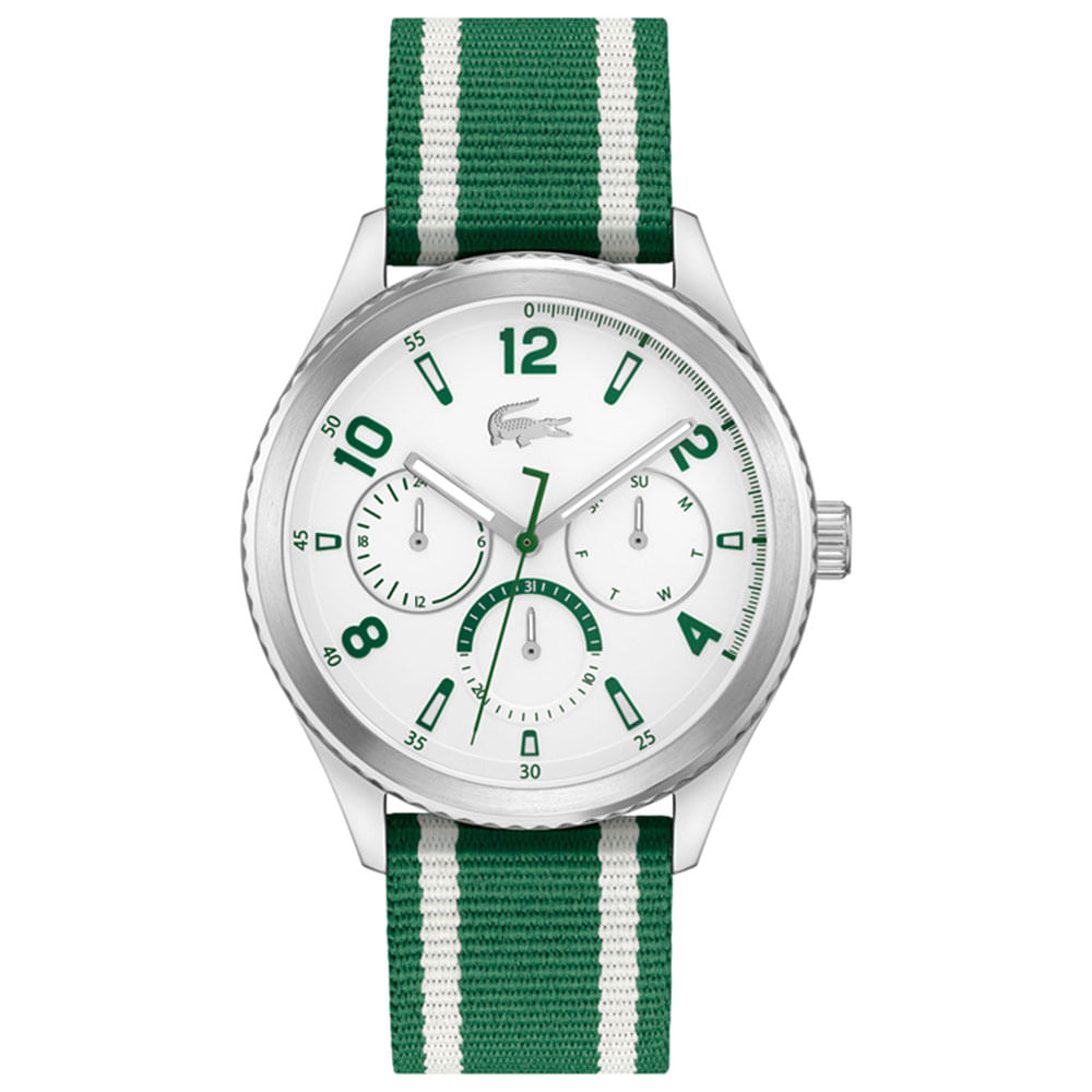 Relógio Lacoste Masculino Metal Reciclado Verde e Branco - 2011289