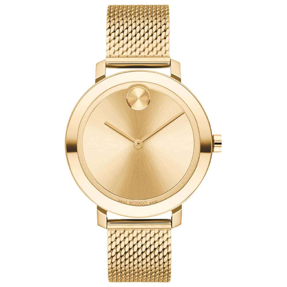 Relógio Movado Feminino Aço Dourado 3600814