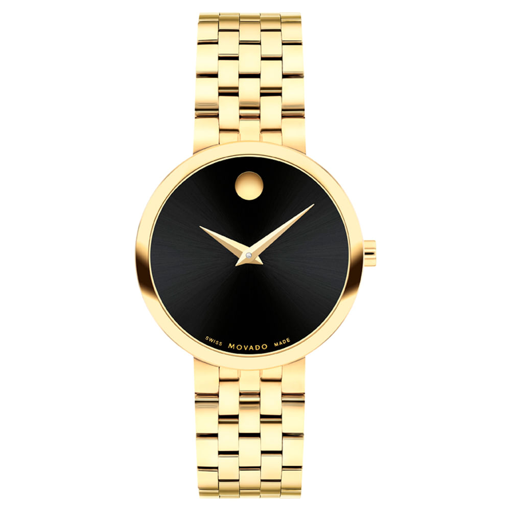 Relógio Movado Feminino Aço Dourado 607847
