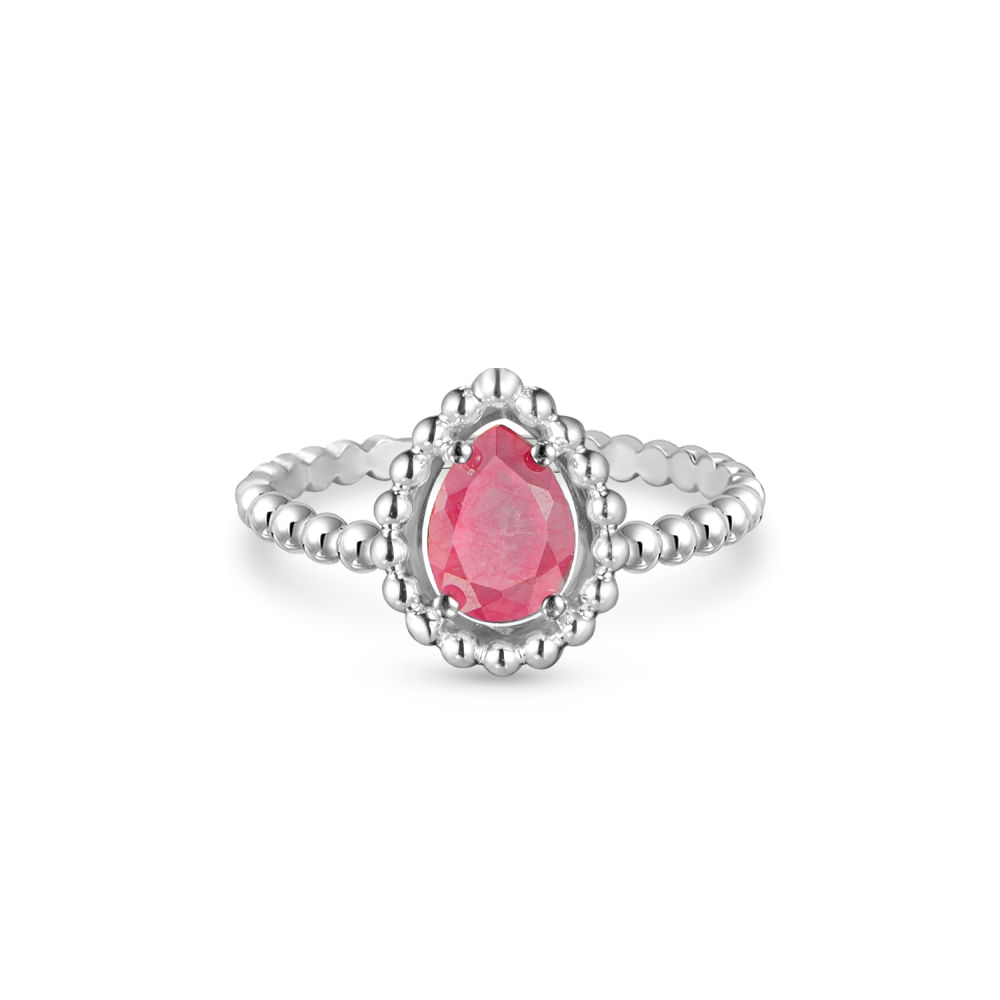 Anel Life Quartzo Magenta - Mês de Julho