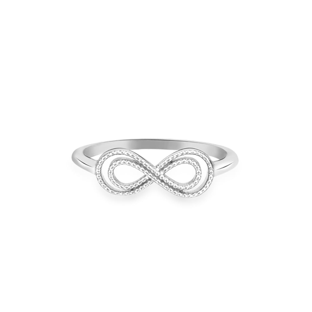 Anel Life Enigma Infinito Duplo em Prata 925