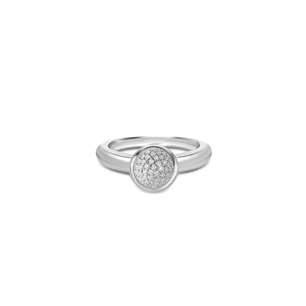 Anel Life My Stone em Prata 925 com Pedra Incolor
