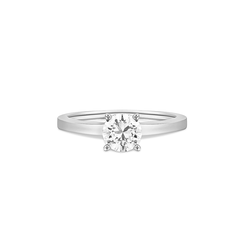 Anel Solitário Classic em Ouro Branco 18k com Diamante 0,70 ct