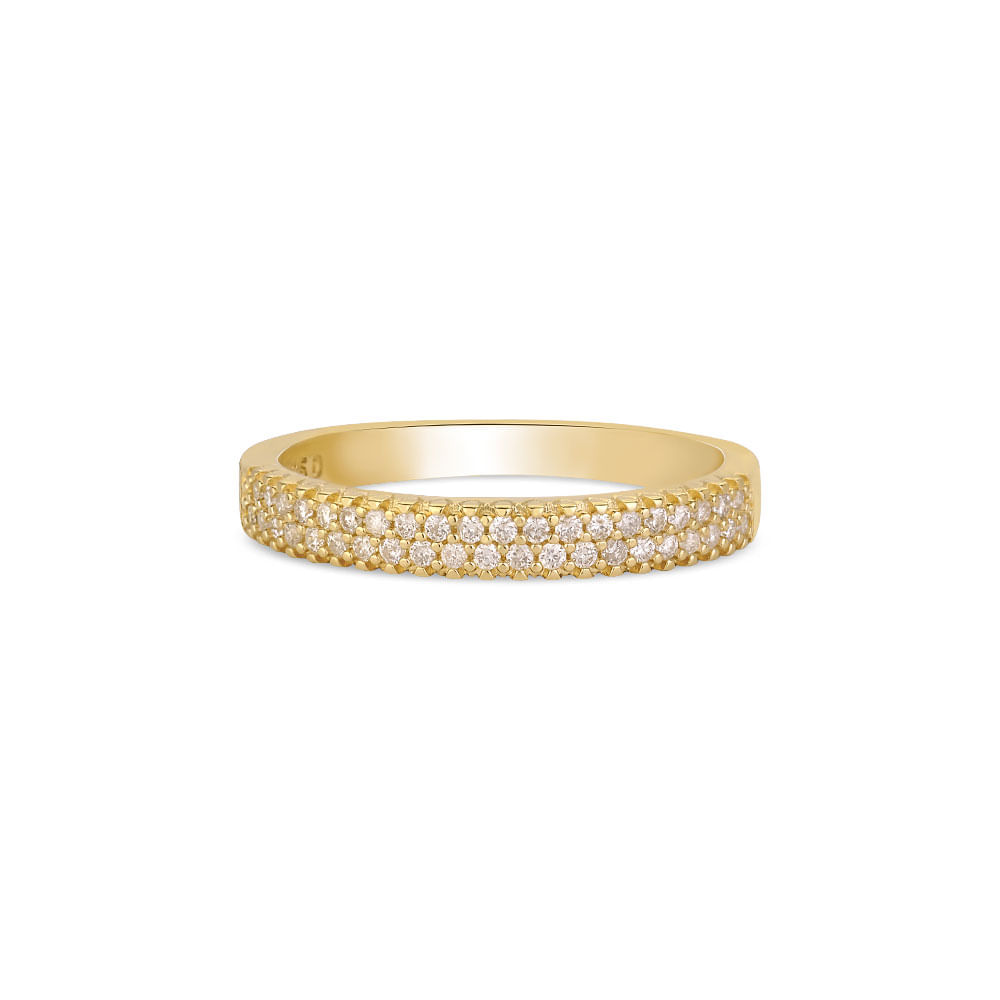 Anel Lumiere em Ouro Amarelo 18k com Diamantes