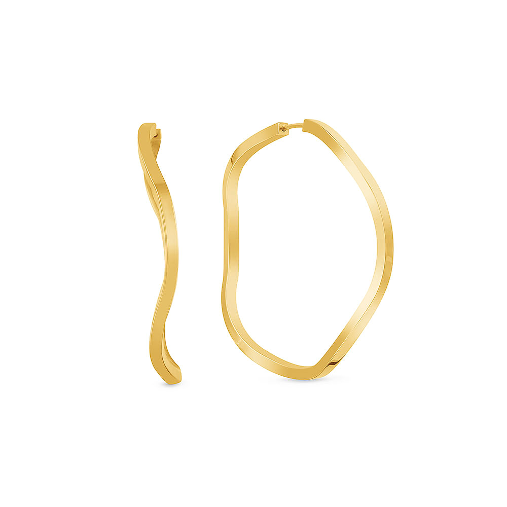 Argola Design em Ouro Amarelo 18k, 22 mm