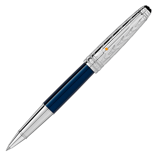Caneta Montblanc Meisterstück Le Petit Prince Solitaire Doué Classique Azul Rollerball - 118062