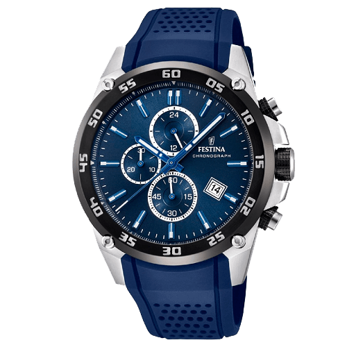 Relógio Festina Originals Masculino Borracha Azul