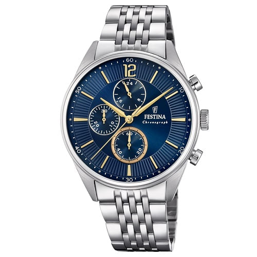 Relógio Festina Timeless Chronograph Masculino Aço