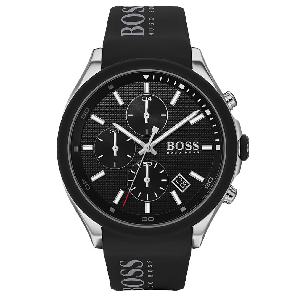 Relógio Boss Masculino Borracha Preta 1513716