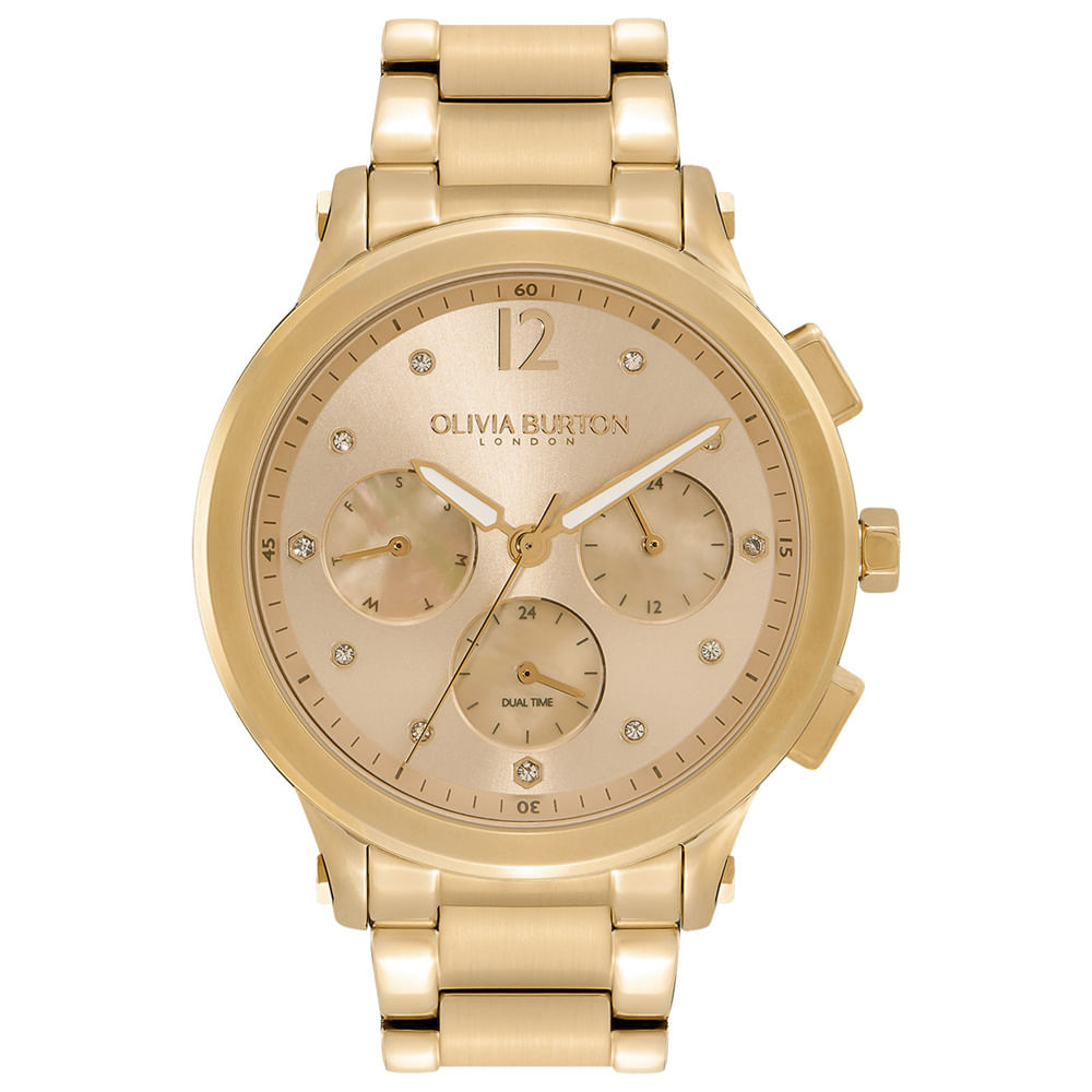 Relógio Olivia Burton Feminino Aço Dourado 24000054