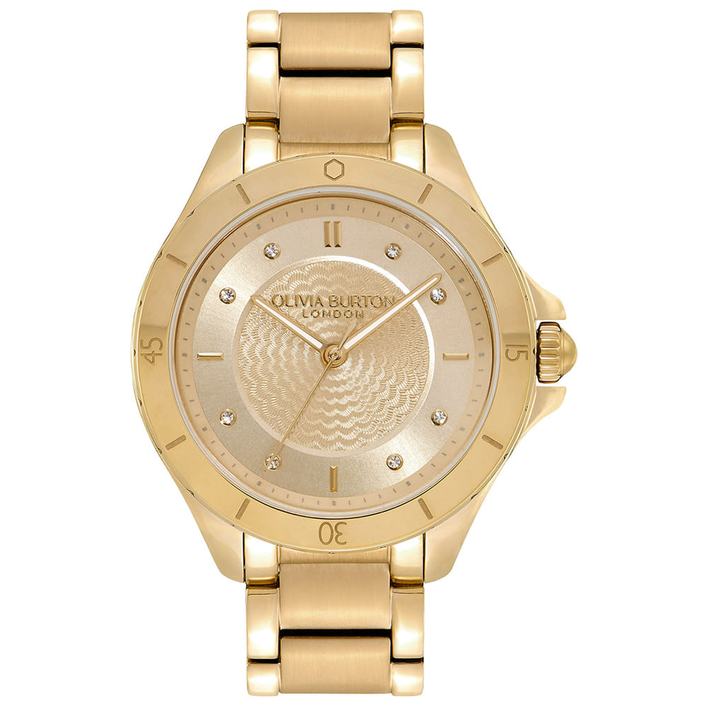 Relógio Olivia Burton Feminino Aço Dourado 24000040