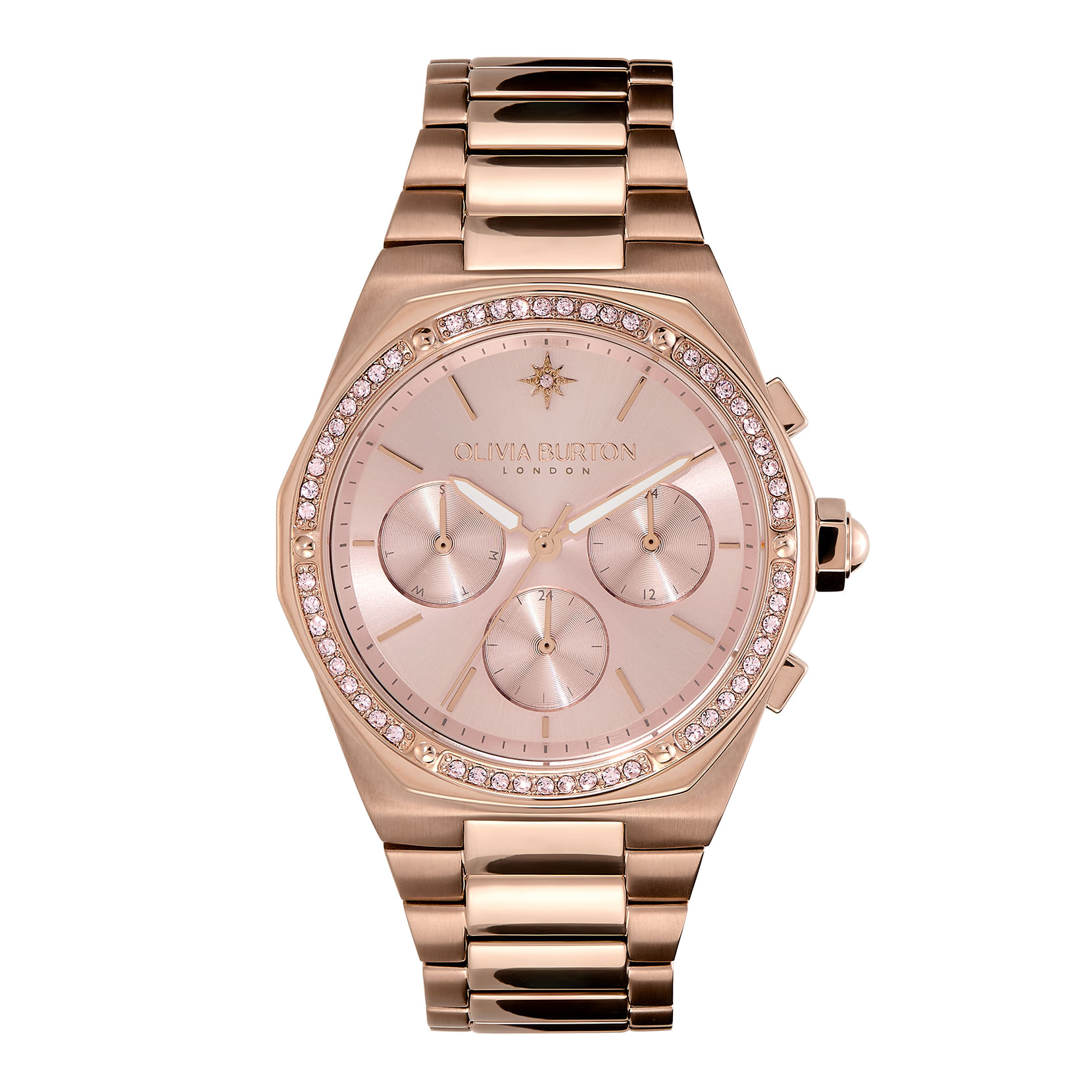 Relógio Olivia Burton Feminino Aço Rosé 24000102