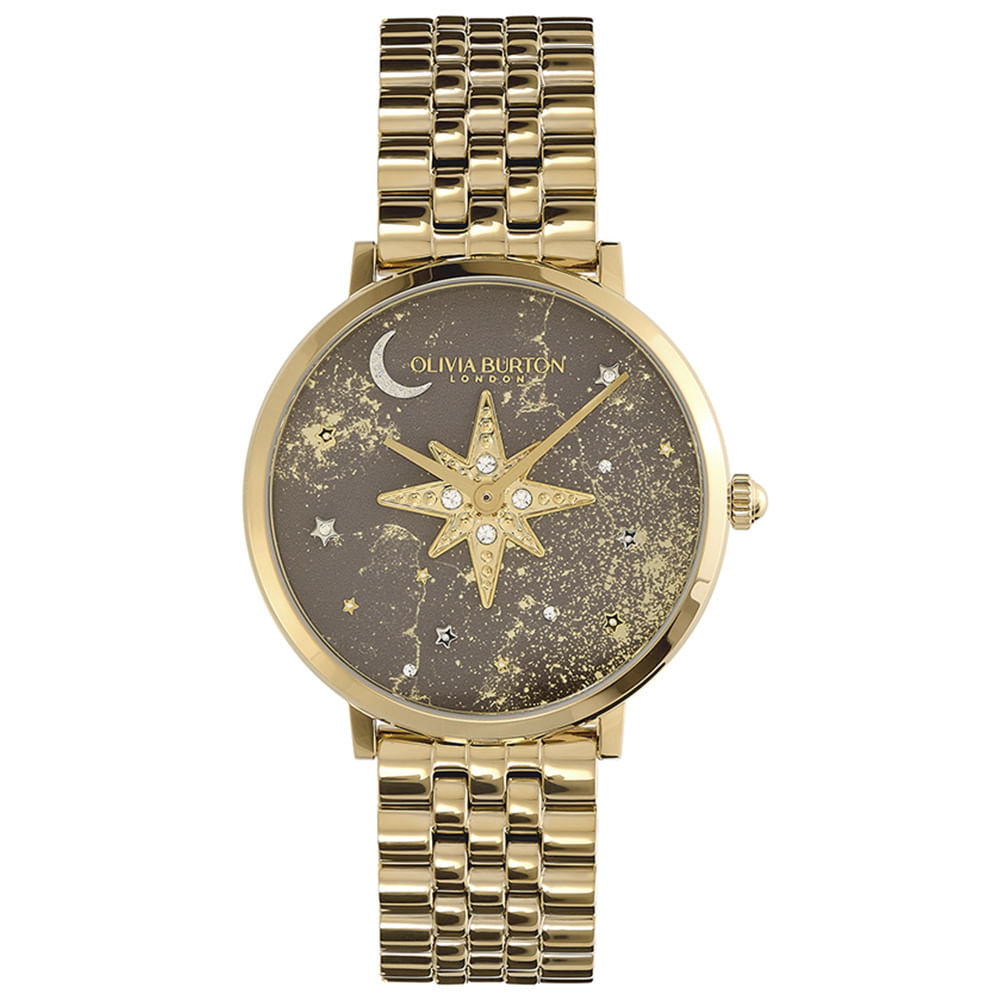 Relógio Olivia Burton Feminino Aço Dourado 24000079