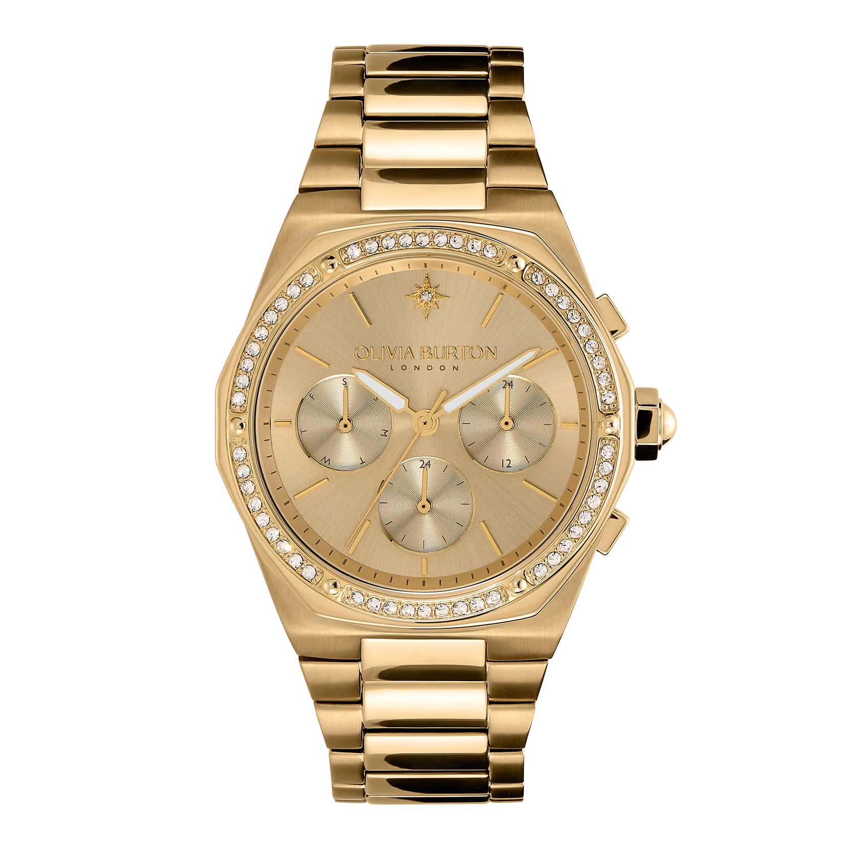 Relógio Olivia Burton Feminino Aço Dourado 24000103