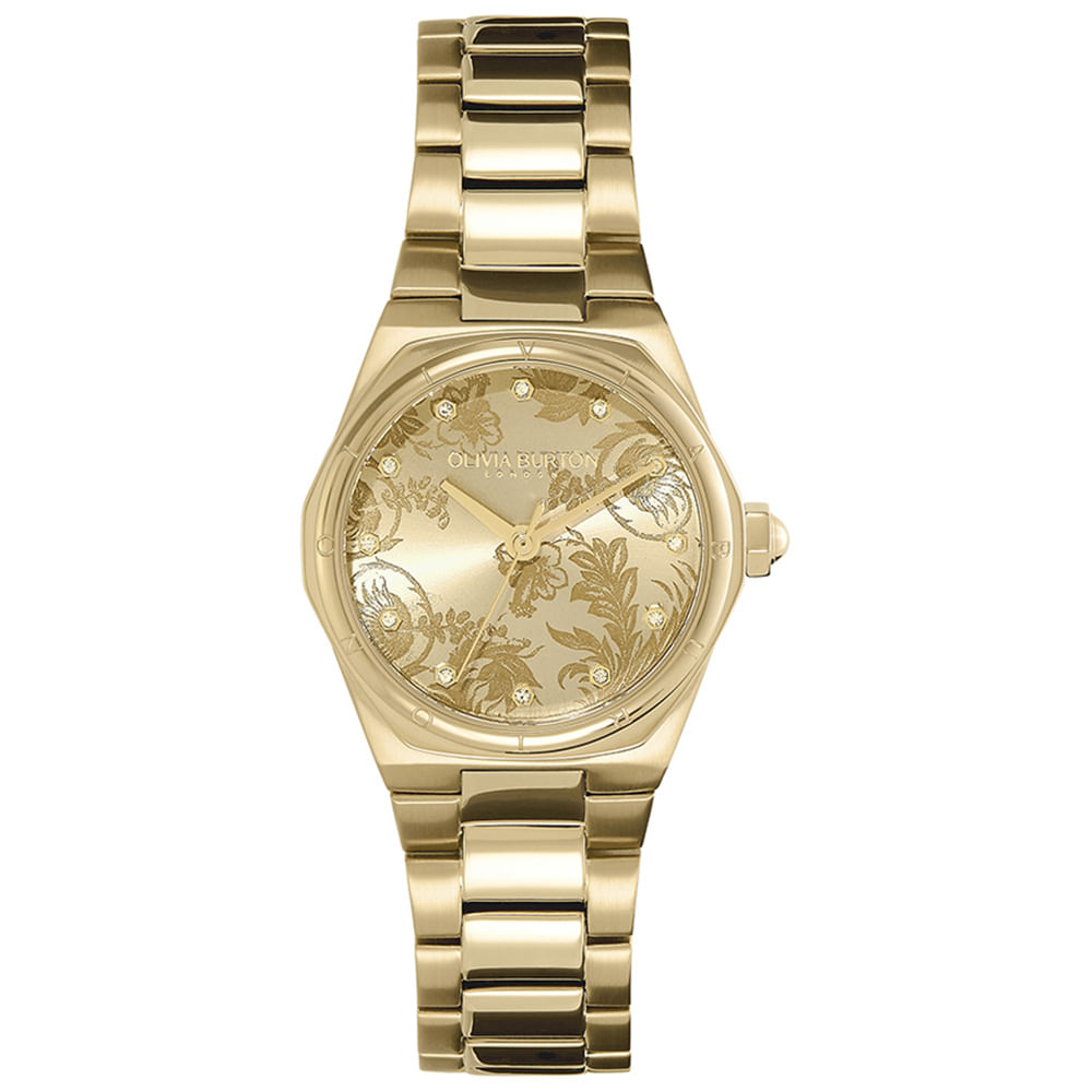Relógio Olivia Burton Feminino Aço Dourado 24000109