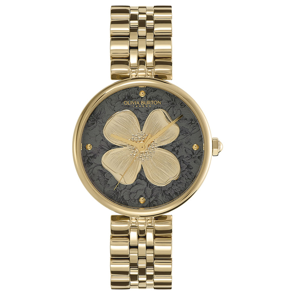 Relógio Olivia Burton Feminino Aço Dourado 24000089