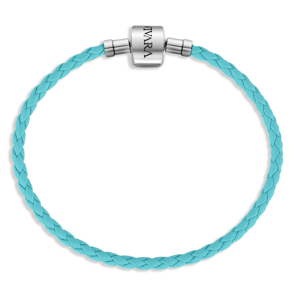 Pulseira Life Couro Verde Água