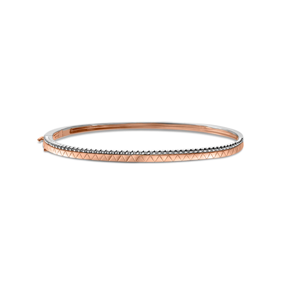 Pulseira Icona em Ouro Rosé e Ouro Branco 18k