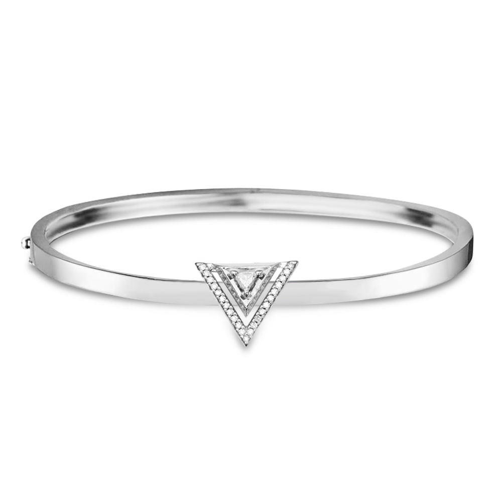 Pulseira Vivara em Ouro Branco 18k com Diamantes