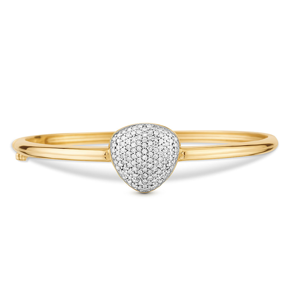 Pulseira Bold em Ouro Amarelo 18k com Diamantes