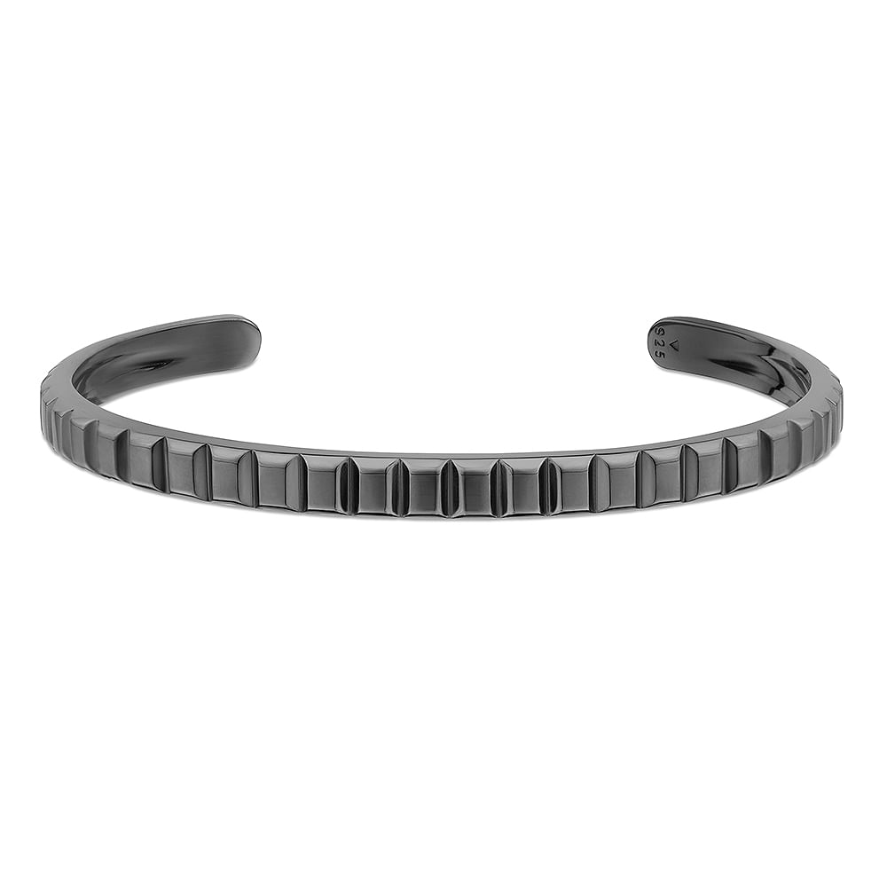 Pulseira Black Iron em Prata 925 com Ródio Negro
