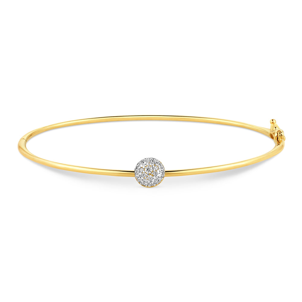 Pulseira Ouro Amarelo e Diamantes