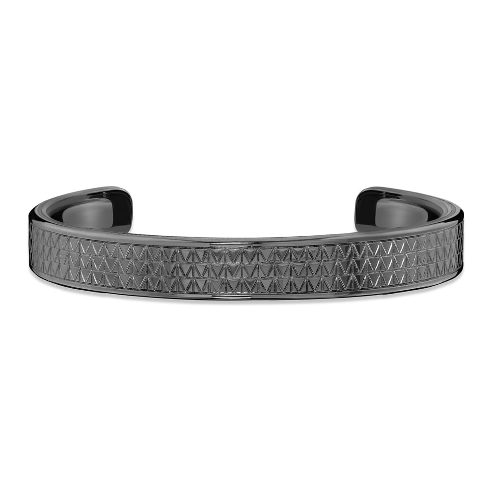 Pulseira Forza em Prata 925 com Ródio Negro