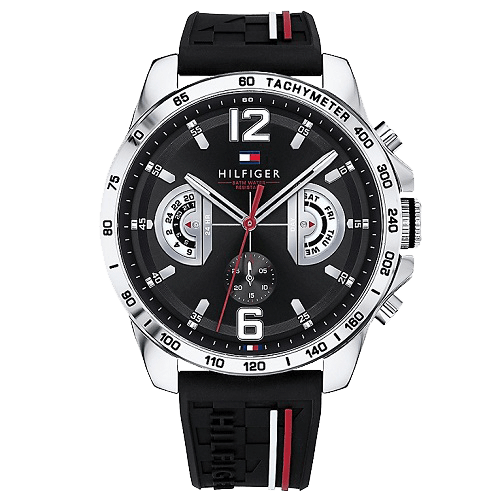 Relógio Tommy Hilfiger Masculino Borracha Preta 1791473