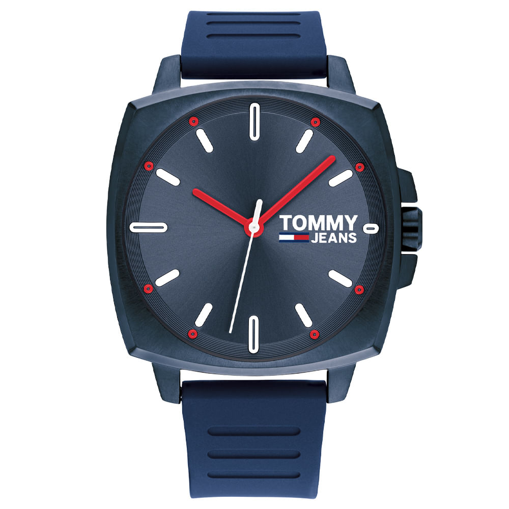 Relógio Tommy Jeans Masculino Borracha Azul 1791865