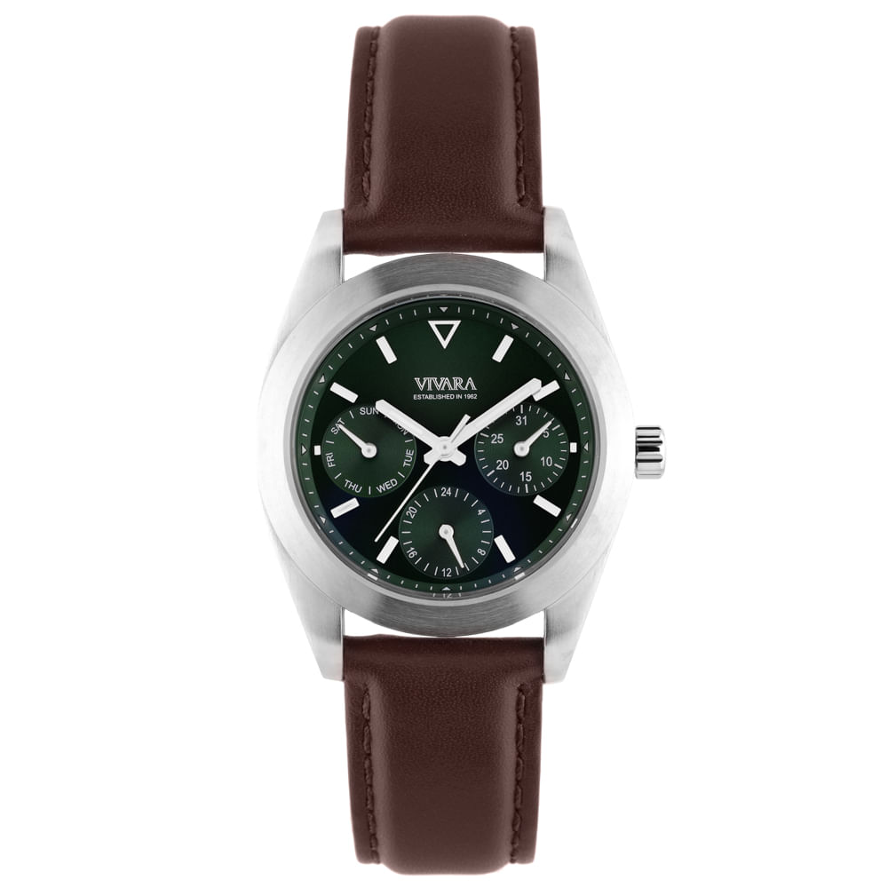 Relógio Vivara Biomas Águas Feminino Couro Marrom