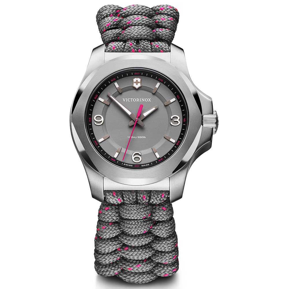 Relógio Victorinox Inox Feminino Paracord Cinza 241920