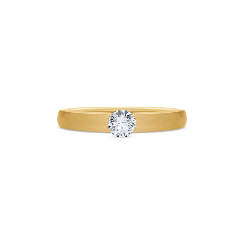 Anel Solitário Promise em Ouro Amarelo 18k com Diamante 0,35 ct
