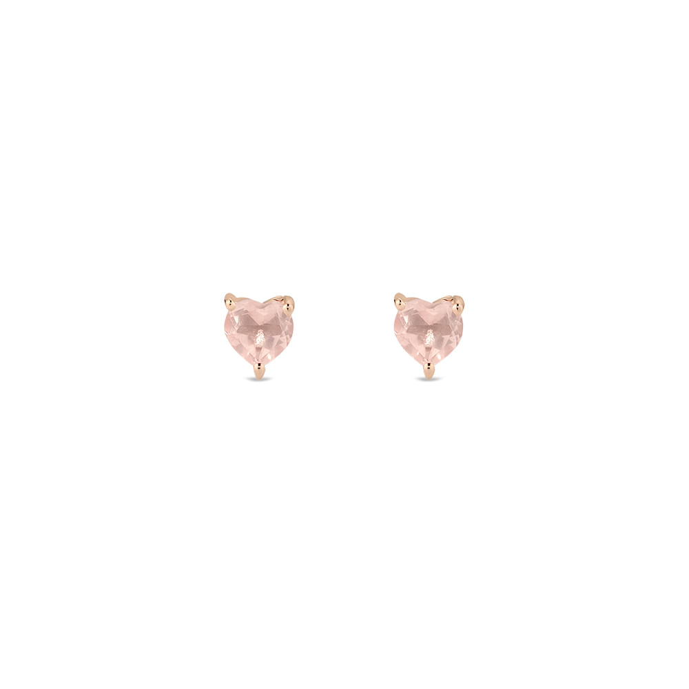 Brinco Life Unique Liga Rosé e Quartzo Rosa