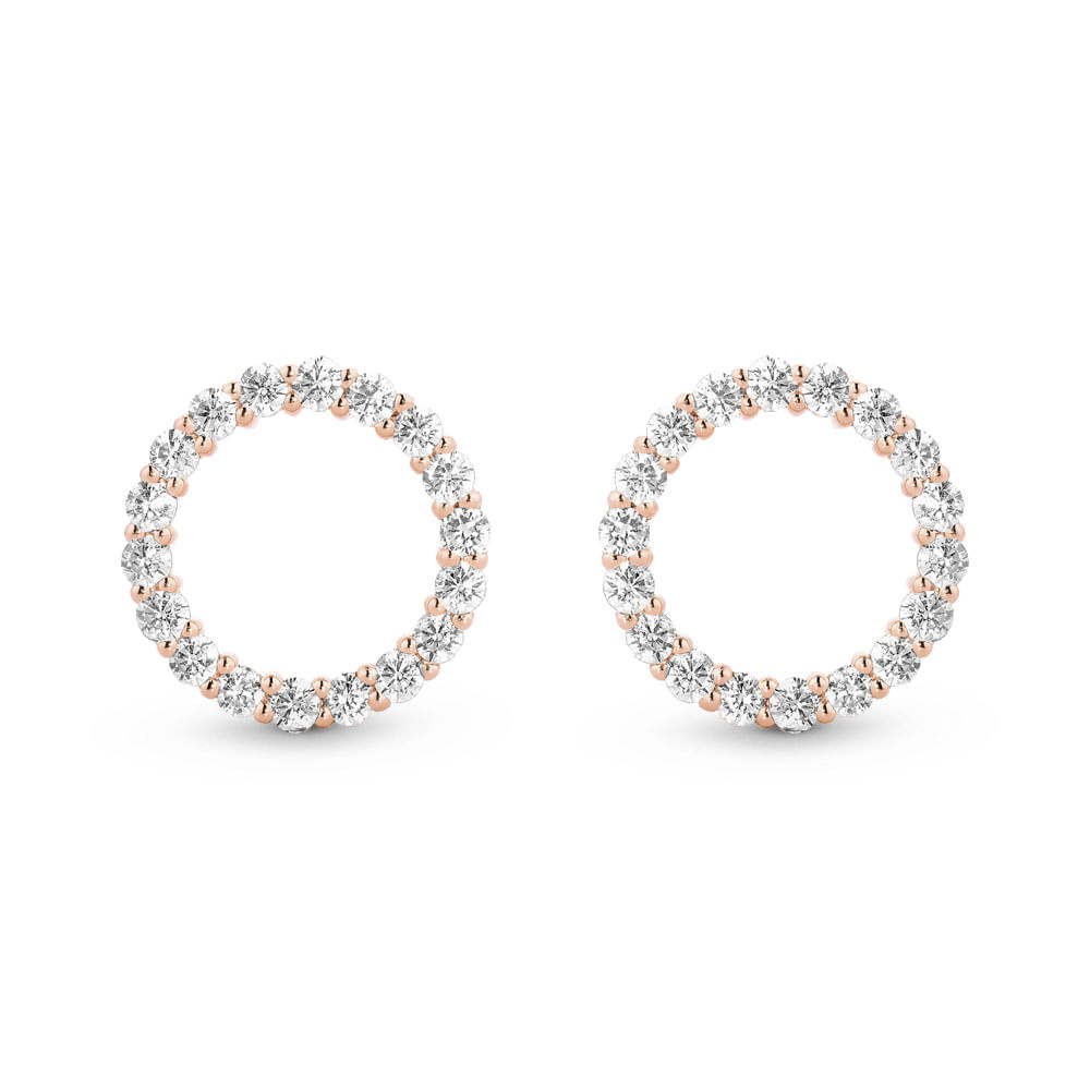 Brinco Life Intense Liga Rosé Cravejado Incolor