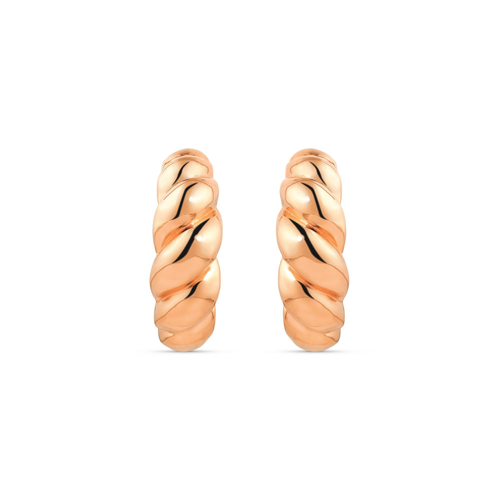 Brinco Argola Viena em Ouro Rosé 18k, 24mm