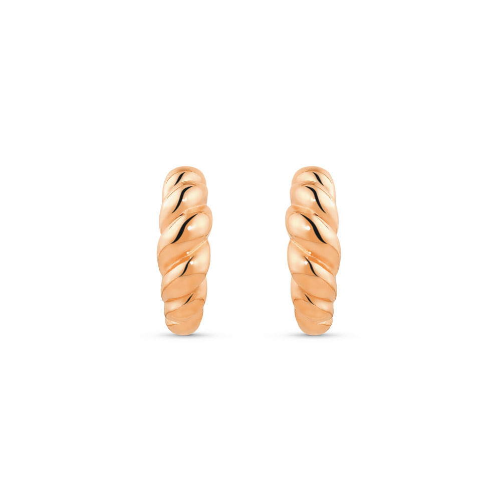Brinco Argola Viena em Ouro Rosé 18k, 20mm